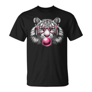 T-Shirt Promozionale con Simpatica Faccia di Tigre, Maglietta con Animale Selvatico - Product Image 1