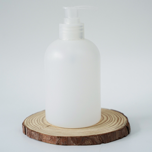 NBT 300ml Botella de plástico HDPE vacía Diseño plano en rosa y verde para champú Gel de ducha y limpiador facial - Product Image 2