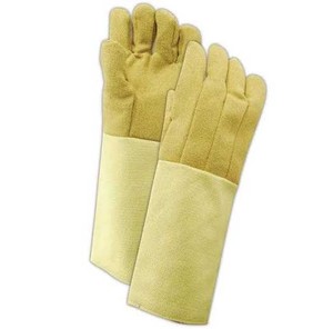 Guantes de Protección Extendidos para Antebrazo, Aluminizados, con Costuras de Kevlar, Palma de Cuero Dividido, Protección Contra Calor Radiante, Venta al por Mayor para EE. UU. y Europa - Product Image 6