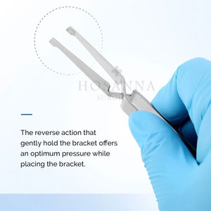 Pinzas de soporte de ortodoncia de acero inoxidable con logotipo y color personalizado, agarre ergonómico, fuente de alimentación Manual certificada CE para uso dental - Product Image 5