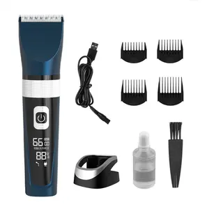 Smoother Cutting Professionallow Vibration Hair Clipper Shawing Machine Baber Clippers Electric Usb IPX7 Free Spare Parts CN;ZHE