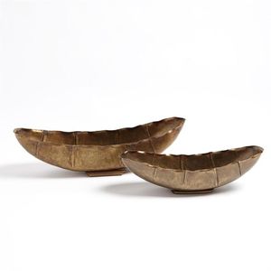 Aluminum Casting <b>Leaf</b> Bowl Eco-Friendly Lightweight Modern Design Golden Finish for Home & Hotel Tabletop Decor Wholesale - Product Image 6