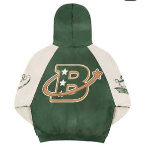 ชุดวอร์มมีฮู้ดสำหรับผู้ชายชุดวอร์ม2ชิ้นเสื้อฮู้ดฟอกสีได้โดยตรงจากโรงงาน OEM - Product Image 6