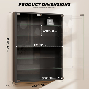 <span class=keywords><strong>Vitrine</strong></span> avec éclairage LED, étagère murale transparente <span class=keywords><strong>pour</strong></span> figurines de collection, modèles d'action, jouets, <span class=keywords><strong>vitrine</strong></span> DR574 - Product Image 5