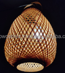 Decorative Bamboo Wicker Shade Hand Woven Pendant Lamp Modern Minimalist Bedroom Living <b>Room</b> Home Furniture Ceiling Light - Product Image 4