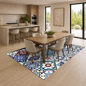 Tapis de salon en chenille gris argenté moderne abstrait imprimé numériquement, lavable en machine, antidérapant, vente en gros RUGS DEPOT LXDP-0326 - Product Image 4