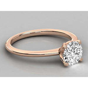 Anillo Brillante de Diamante Cultivado en Laboratorio con Oro de 14K para Mujer - Product Image 2