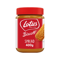 Lotus Biscoff 400g Sweet Spread Smooth Cacao Queso Sabor Glucosa Bajo en sal Picante para enrollar Productos horneados Paquete de 1