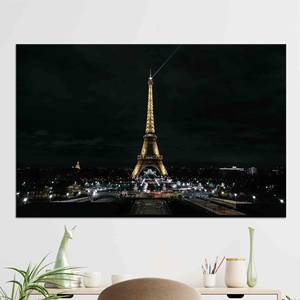 Toile imprimée Vue nocturne de la Tour Eiffel : Art élégant de paysage urbain, TOILE ENVELOPPEE - Product Image 1