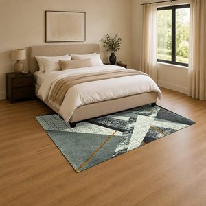 RUGS DEPOT LXDP-0138 Wholesale Charcoal Grey Minimalist Designer Digital Printed Machine Washable Chenille Area Rug Non <b>Slip</b> - Product Image 3