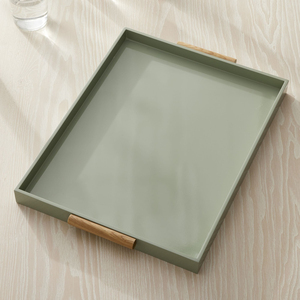 ถาดเสิร์ฟอาหารทำจากไม้ธรรมชาติตกแต่งเครื่องครัวหลากสี - Product Image 5