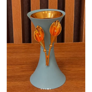 Brûleur de parfum de maison Bakhoor Porte-encens en métal doré de grande qualité Calla Lily Accent pour hôtel restaurants pour religieux - Product Image 3