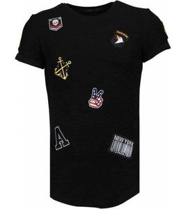 Camiseta Personalizada 100% Algodón, Estilo Holgado, con Parche Bordado, Corte Regular, Transpirable, de Secado Rápido, Alta Calidad para Hombre - Product Image 4