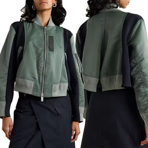 OEM <b>Women</b> Bomber <b>Jacket</b>, <b>Plus</b> <b>Size</b> Zipper Leather <b>Jacket</b> for <b>Women</b> Stylish Outerwear Ladies Premium Quality <b>Jacket</b> - Product Image 2