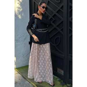 กระโปรงแม็กซี่ชีฟองลูกไม้ 4047 เอวธรรมชาติเนื้อนุ่ม - Product Image 4