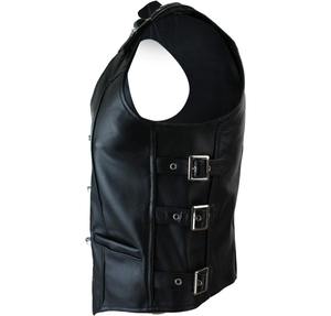 Chaleco de Cuero Negro para Mujer, Nuevo, Moderno, Personalizado, Transpirable, Formal de Invierno, con Cierre de Cremallera en la Parte Trasera - Product Image 3