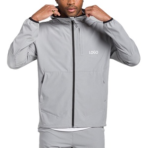 Custom Full Zipper <b>Thin</b> <b>Waterproof</b> Running Outdoor Mountain Hiking Biking Lightweight Hooded Windbreaker <b>Jacket</b> for Men 2025 - Product Image 1