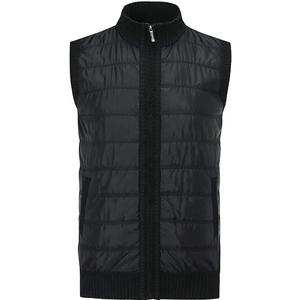 Offre spéciale Gilet léger d'hiver à la mode pour hommes Col montant Fermeture à glissière Coupe-vent Logo personnalisé Tissu tissé - Product Image 1