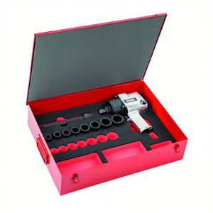 USAG 13-Piece Pneumatic Wrenches Assortment with <b>Impact</b> Wrench and <b>Sockets</b> Sheet Steel Case - Product Image 2