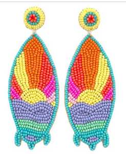 Pendientes de Cuentas Hechos a Mano Modernos y Populares, Cuentas de Semillas, Joyería de Moda Ligera a Precio Económico - Product Image 3