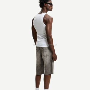 2025 Shorts Shorts en coton lourd Hommes Streetwear Hommes Denim Shorts - Product Image 3
