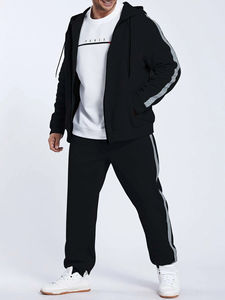 Ensemble de survêtement réversible 2-en-1 coupe-vent pour homme – Tenue décontractée personnalisable pour la course et l'entraînement, antibactérienne - Product Image 2