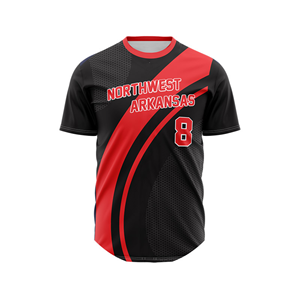 Maillot de baseball personnalisé à col rond avec nom/numéro d'équipe, faible MOQ, tissu 100 % polyester, coupe décontractée, idéal pour les équipes. - Product Image 1