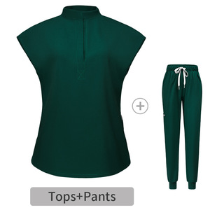 Wholesale Custom Made OEM Spandex Twill Fabric Unisex Breathable Nurse Uniform <b>Scrub</b> <b>Sets</b> for Hospital Use - Product Image 5