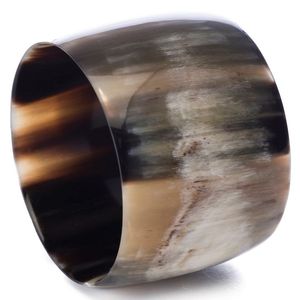 Bracelet de manchette en corne de buffle personnalisé pour cadeau de demoiselle d'honneur ou événement faveurs Bracelet de manchette en corne de boeuf rustique pour un usage quotidien - Product Image 4