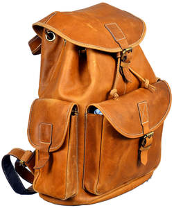 Mochila de viaje portátil de cuero genuino multifunción de negocios de gran oferta de proveedor indio - Product Image 6