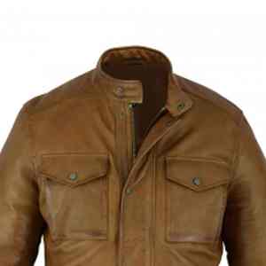 Premium Customize Hot <b>Sale</b> <b>Winter</b> Fashionable Stylish Unique Design Windproof High Quality Real 100% Genuine <b>Mens</b> Leather <b>Jacket</b> - Product Image 3