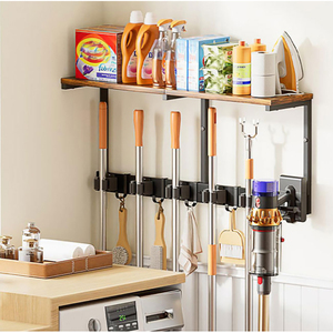 Estante de Cocina Moderno Multifuncional de Esquina, Montado en la Pared, de Metal y MDF - Product Image 3