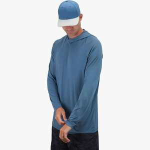 Sudadera con Capucha de Pesca de Manga Larga de Microfibra de Alta Calidad, Lisa, Protección UV, Secado Rápido, Transpirable - Product Image 1