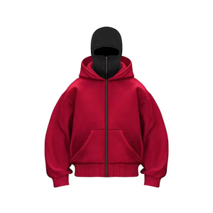 Factory Wholesale Balaclava <b>Hoodie</b> and <b>Ninja</b> <b>Hoodie</b> Fashion Autumn Custom Mask New Winter <b>Hoodie</b> Solid Outwear Zip Hooded - Product Image 6