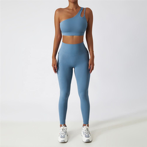 Conjunto de Shorts Deportivos Sin Costuras para Mujer, Ropa Deportiva, Ropa de Entrenamiento, Spandex/Nailon, Elástico en Cuatro Direcciones, Transpirable y que Absorbe el Sudor - Product Image 2