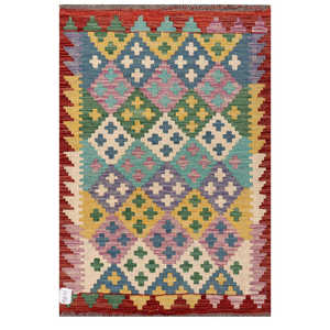 พรมอิมาโกะ ไมมานา อัฟกานิสถาน คิลิม 121 x 82 ซม. ของตกแต่งผนัง - Product Image 1