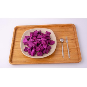 Polvo de fruta de dragón rojo liofilizado Natural 100%, sabor dulce, Pitaya Rosa fresca en cubitos, fruta Tropical de Vietnam empaquetada a granel - Product Image 4