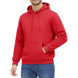 Sweat à capuche 100% coton molletonné fabriqué en usine pour hommes Logo personnalisé de haute qualité poids lourd coupe régulière pulls design uni - Product Image 2