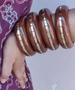 Modern <b>Wooden</b> <b>Bangle</b> for Daily Use and Office <b>Wooden</b> <b>Bangle</b> for Women and Handmade Use <b>Wooden</b> <b>Bangle</b> - Product Image 1