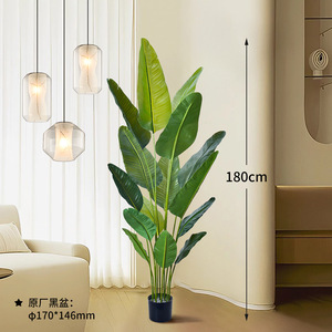 Offre Spéciale intérieur extérieur 180cm 120cm <span class=keywords><strong>bananier</strong></span> artificiel maison bureau décoration plastique voyageur plantes arbre - Product Image 5