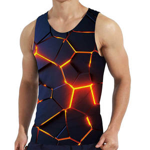 Camiseta sin Mangas para Hombre, Material Resistente, Sublimación, Tendencia, Superventas, Ropa Deportiva para Exteriores, Totalmente Personalizable - Product Image 1