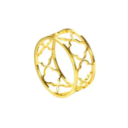 נורדי יד ארוגה גיאומטרית מתכת מלון מסעדה טבעת מפיות טבעת בד פה אבזם מפיות