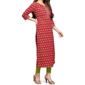Nouveautés : Kameez Kurtis pakistanais à manches longues pour femmes, fabriqués au Pakistan, style décontracté pour femmes - Product Image 3