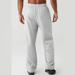 Pantalon de survêtement d'hiver personnalisé pour hommes coton éponge français lourd polyester coupe régulière ceinture élastique pantalon pour hommes lavé - Product Image 5