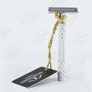 Afeitadora tradicional de alta calidad, maquinilla de afeitar de seguridad manual clásica con cuchillas gemelas de doble filo - Product Image 1