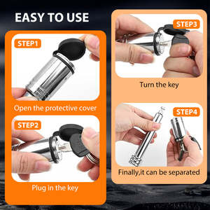 Adaptador de Perno de Seguridad de Acero 5/8 Resistente a la Intemperie, Perno de Resorte Económico para Coche, Camión y Remolque - Product Image 6