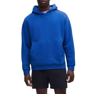 Sweats à capuche surdimensionnés épais unis de haute qualité String unisexe Logo personnalisé grande taille uni 100 coton Pullovr Hoodie - Product Image 1