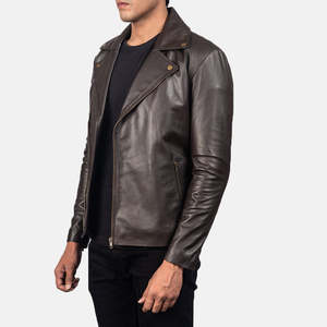 Veste en cuir pour homme, option de vêtement d'extérieur d'hiver pour un usage quotidien, conçue pour la mode de rue et les tenues décontractées - Product Image 3