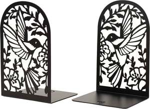 Sujetalibros de metal de aspecto antiguo sofisticado diseñado para mostrar el encanto atemporal mientras mantiene los libros organizados y seguros - Product Image 4