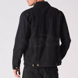 Chaqueta de Mezclilla para Hombre Adulto, Servicio OEM, Diseño Urbano con Letras, Impermeable, Transpirable, 100% Algodón - Product Image 2